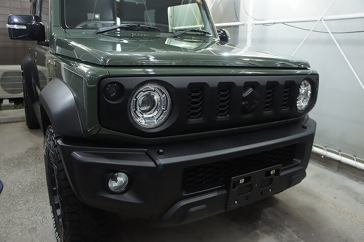 ガラスコーティング施工済みのスズキジムニー ノマド